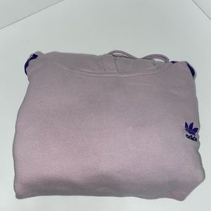 Adidas Lavender and purple cropped hoodie.